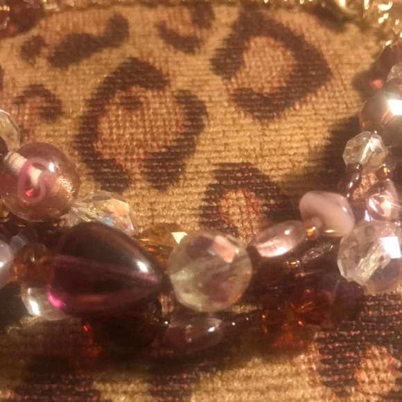love, Savvy Handcrafted Multicolored Glass and Crystal Beaded Bracelet - Picture 2 of 4